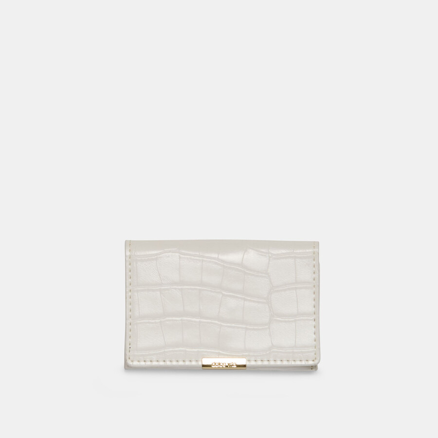 cartera mini-me stella croco blanca
