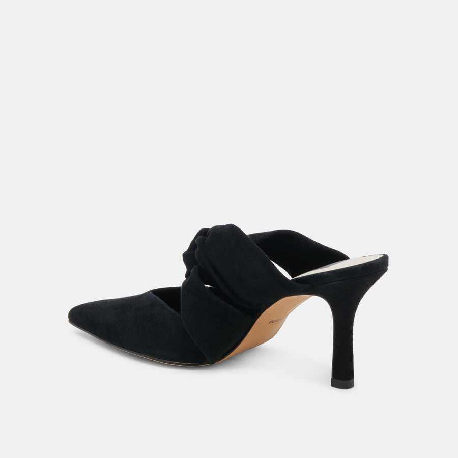 tacones kelsy de ante ónix