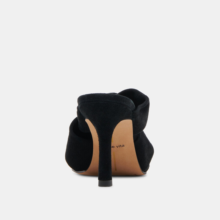 tacones kelsy de ante ónix